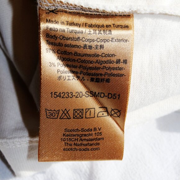 BNWT SS20 SCOTCH & SODA ACCENT BLOCK TSHIRT S - Picture 13 of 15